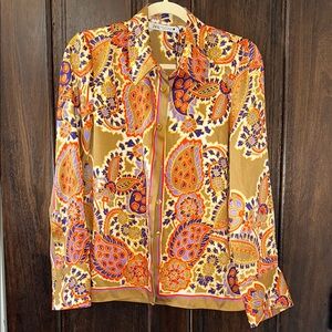 Zara Women's Multicolor Paisley Jacket